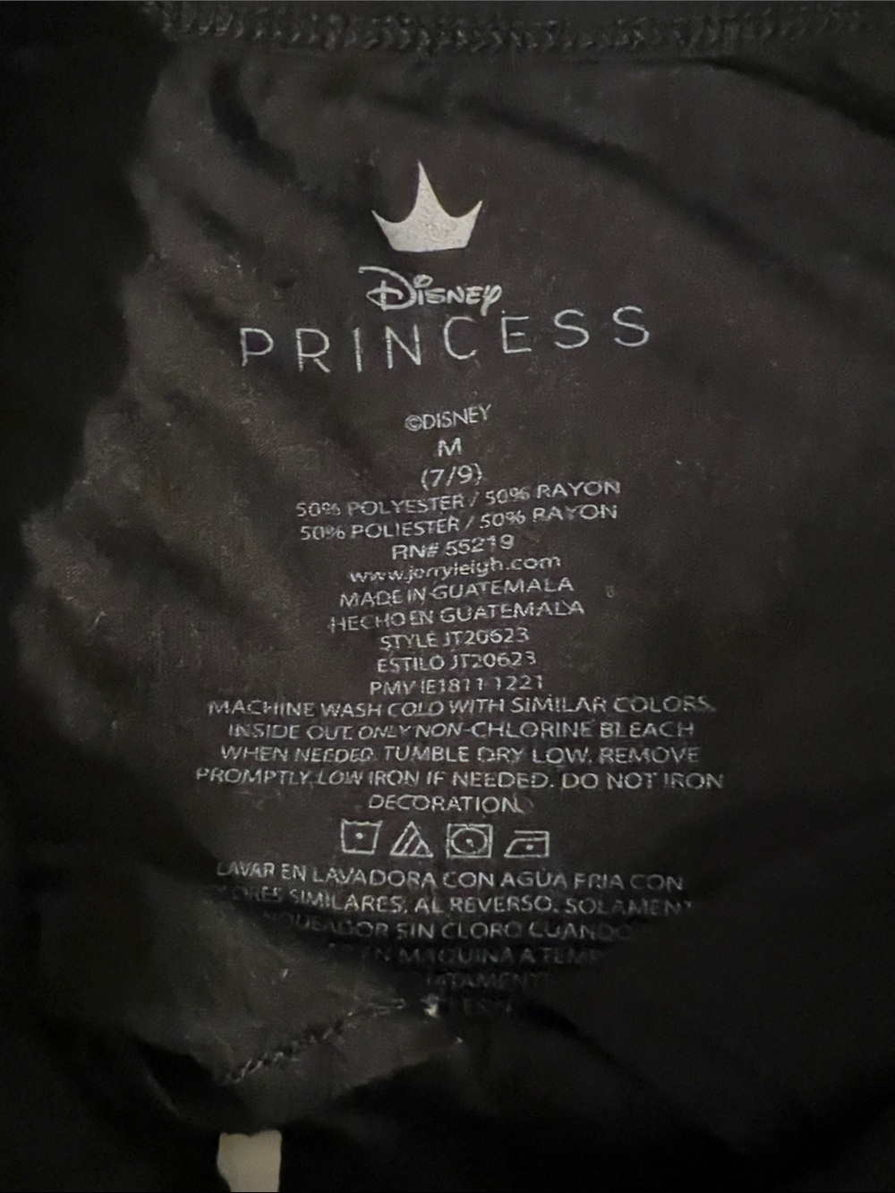 Disney Princesses Black Tank Top - Picture 2 of 4
